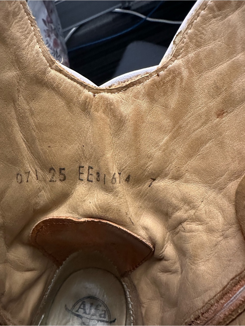 Ariat Two-Tone Brown & Orange Western Cowboy Boot - Picture 4 of 6